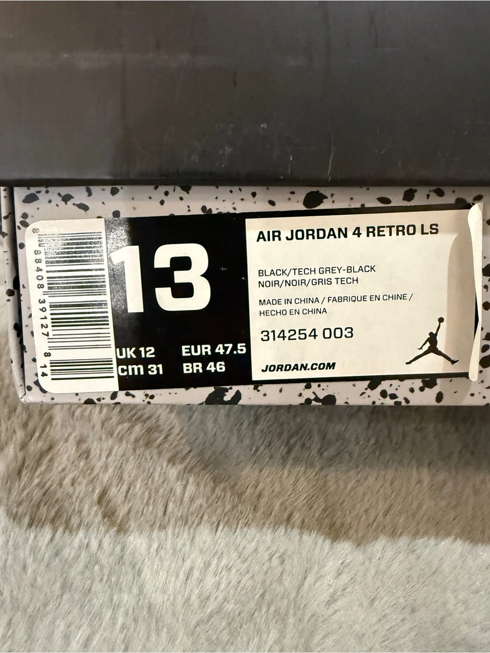 Jordan 4 Retro Oreo (2015) Black Size 13M 314254-003 VERY Clean OG ALL